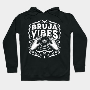 Bruja Vibes Mexican Witch Halloween Witchy Retro Vintage Hoodie